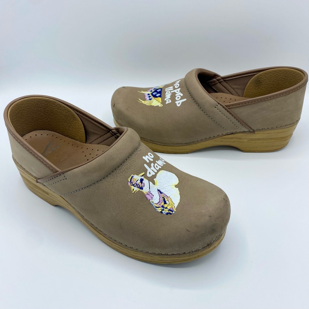 Dansko Twin Pro Llama Milled Nubuck Clog Size 41 / US 10.5 - 11 - Picture 2 of 12